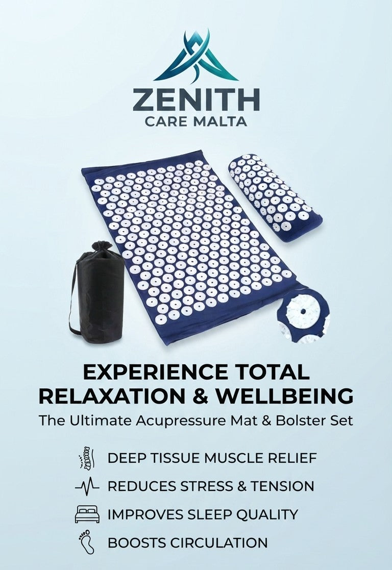 Zenith Acupressure Massage Mat & Pillow Set (with Bag)